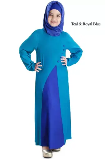 teal & royal blue