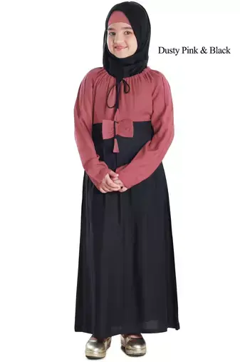 dusty pink & black