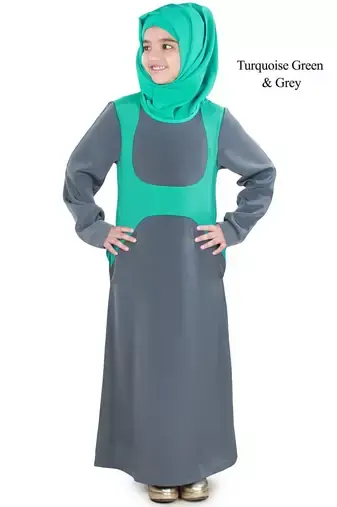 torquoise green &  grey