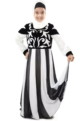 white & black